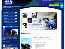 Tablet Screenshot of m-m-garages.co.uk